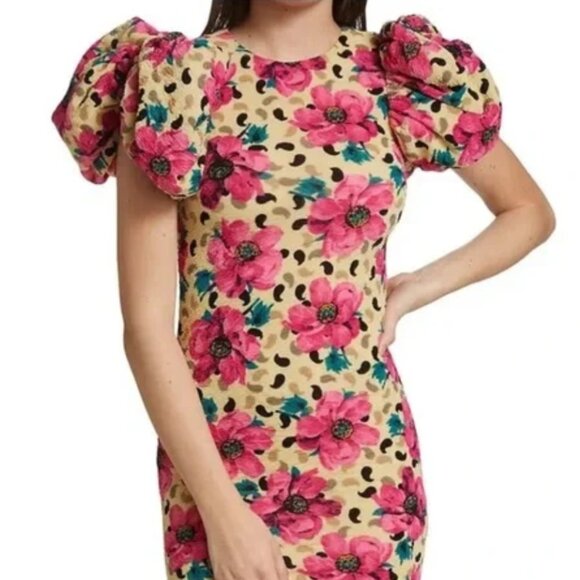 NWOT ROTATE Birger Christensen Katalona Floral Multicolor Mini Dress XS $400 - Picture 9 of 14